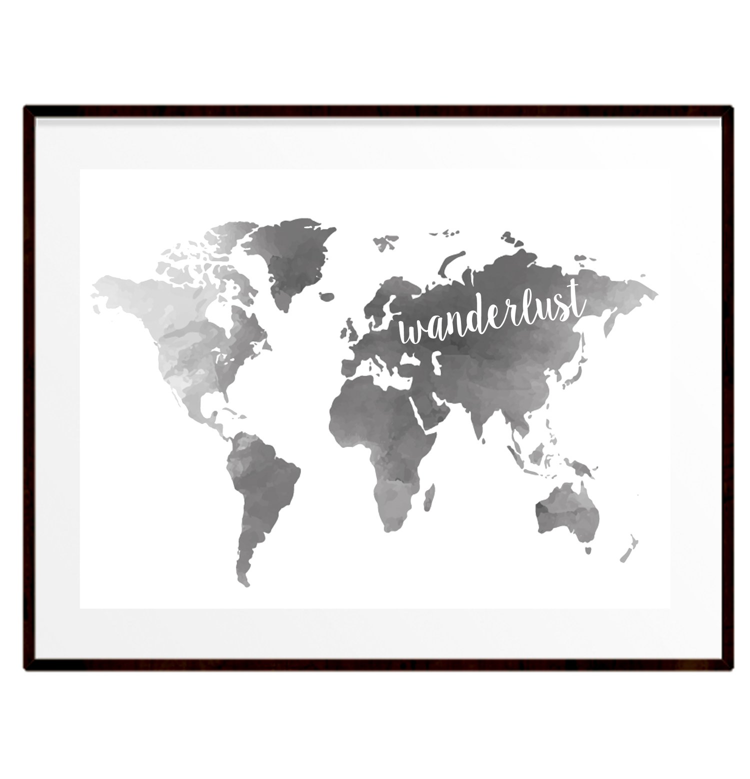 Image of Wanderlust greyscale print