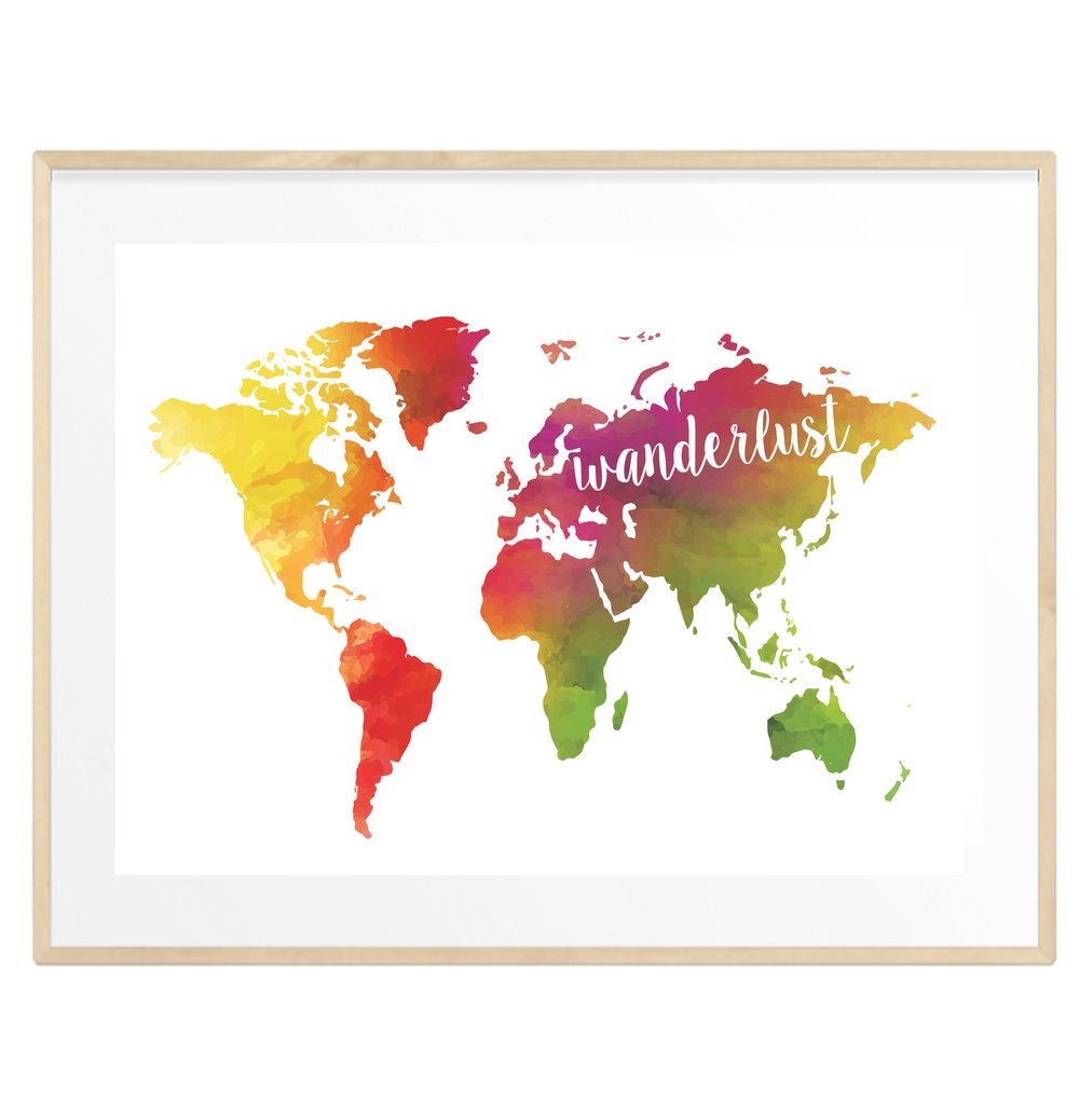 Image of Colourful Wanderlust print