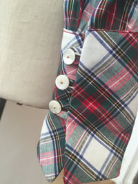 Image 3 of Tartan tie neck shirt