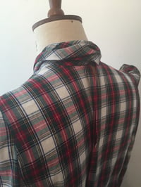 Image 4 of Tartan tie neck shirt