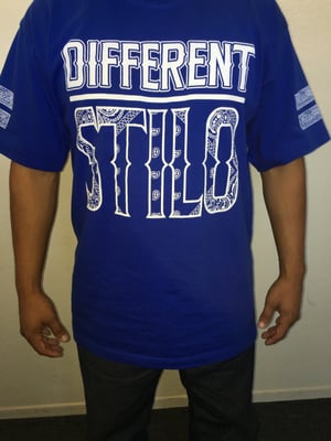 Image of Different Stilo "Blue & White" Bandana T-Shirt