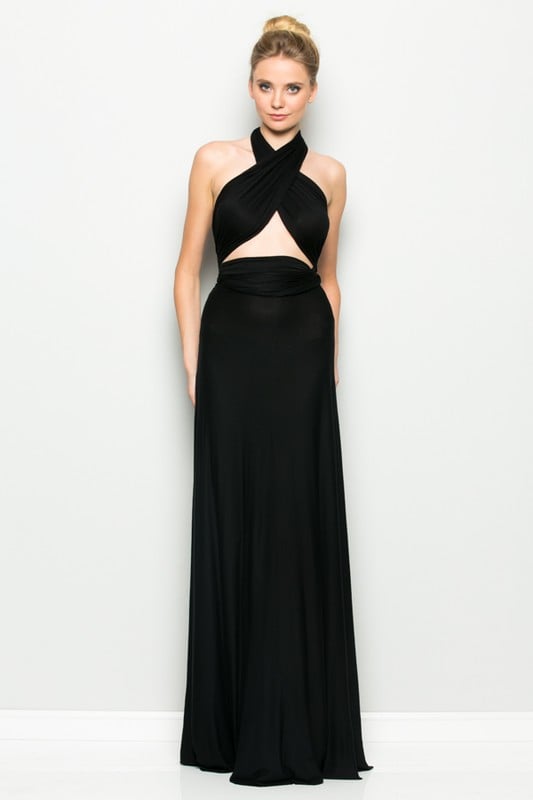 Image of BLACK CONVERTIBLE MAXI DRESS