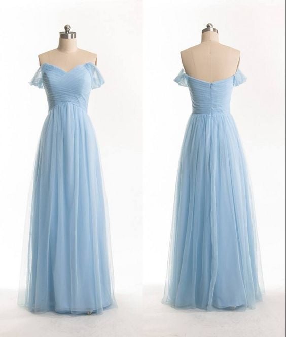 simple blue homecoming dresses