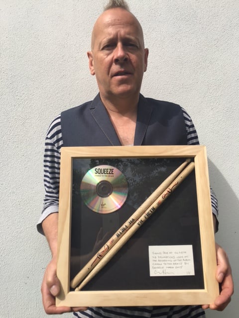 Image of Signed framed drumsticks