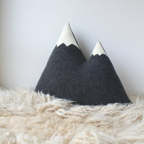 Image of the Peaks - Large Mountain Pillow