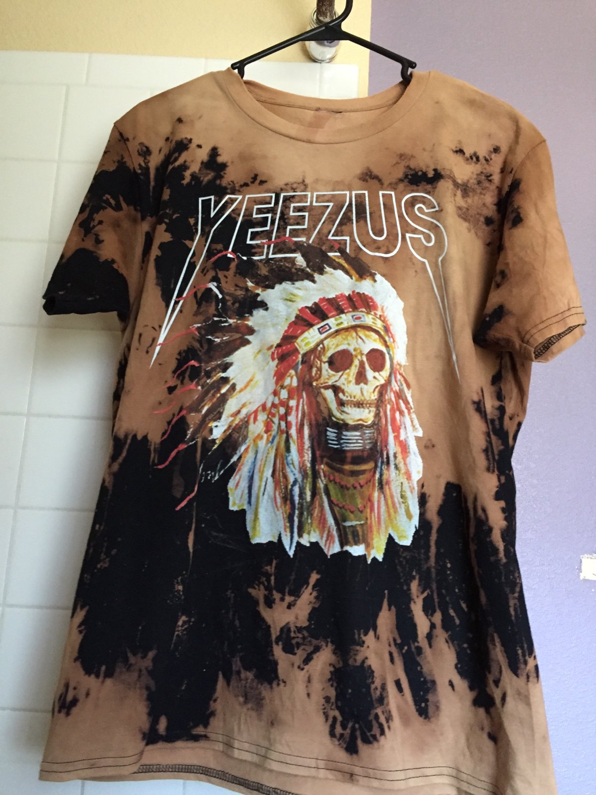 yeezus bleached shirt