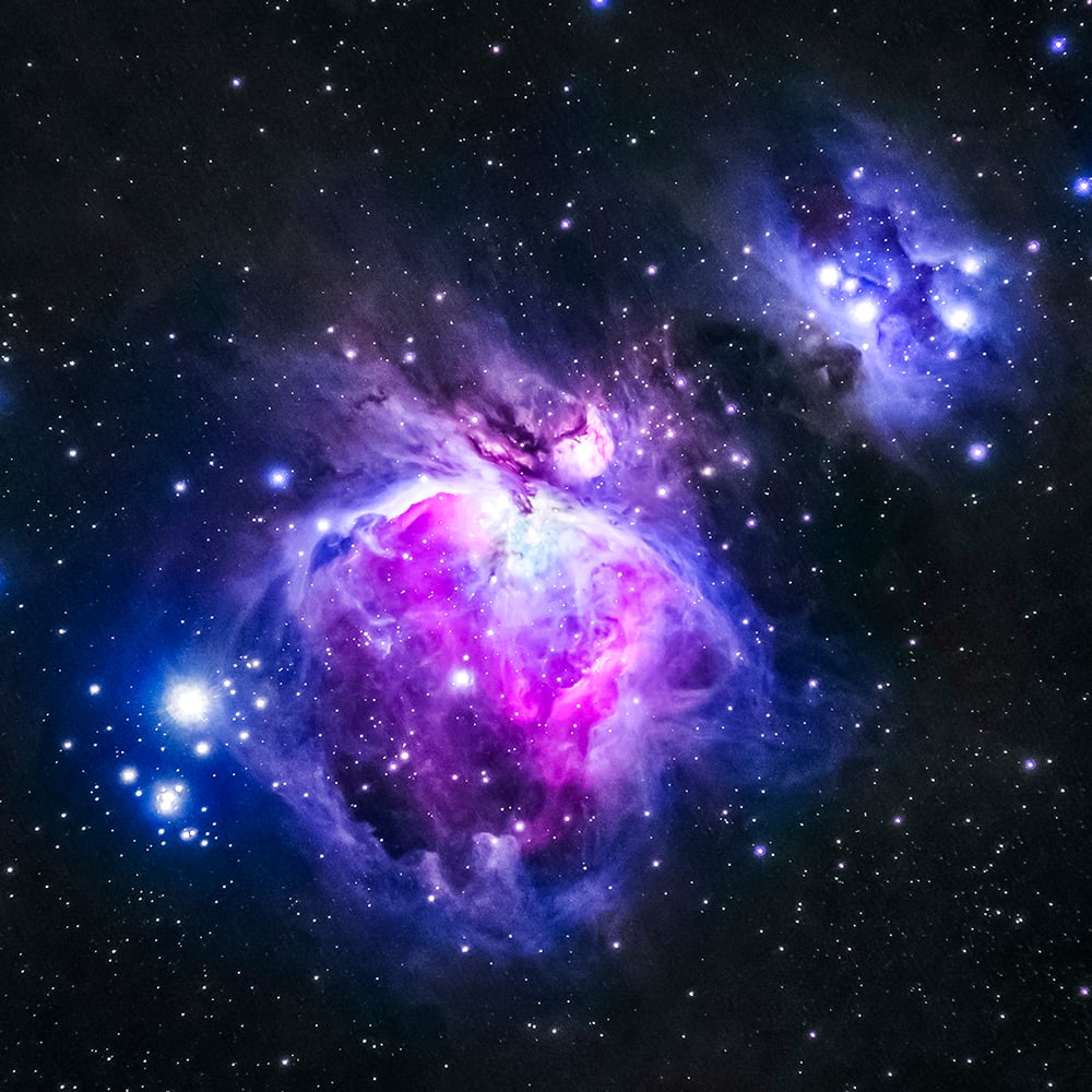 Image of 12" x 12" Aluminum Metal Plate - Orion Nebula