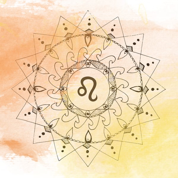 Image of Leo Mandala Print