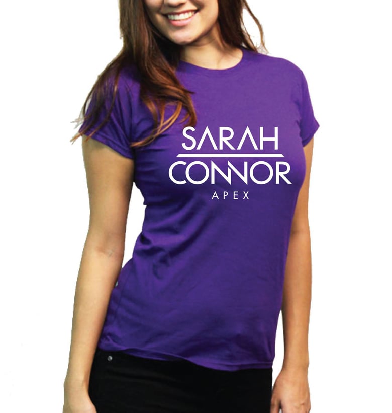 Image of Purple Sarah Connor Apex Tshirt