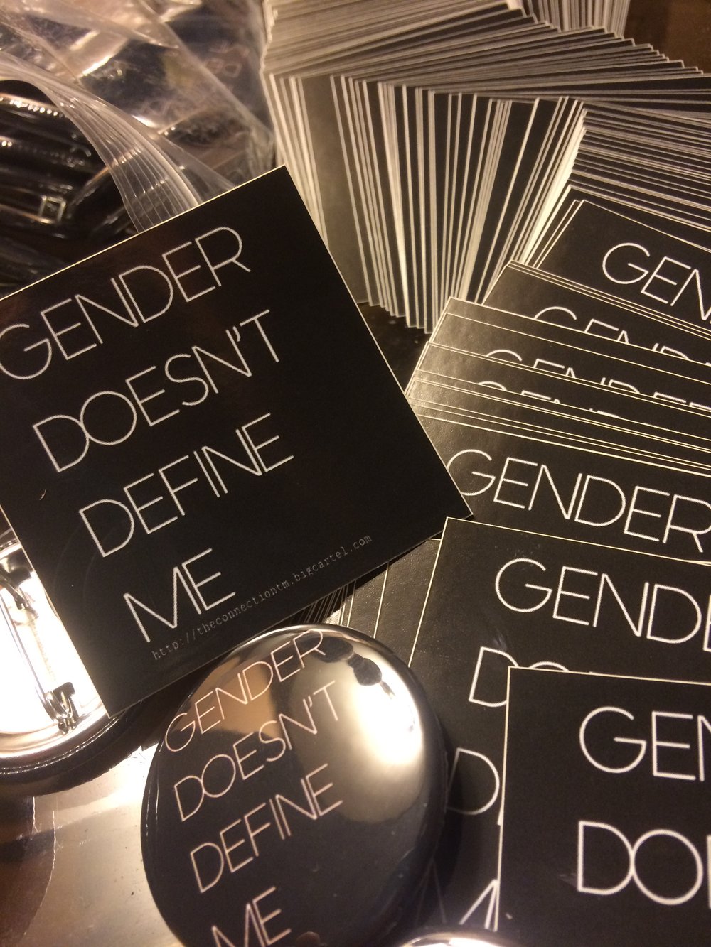 Gender doesn't define me  stickers