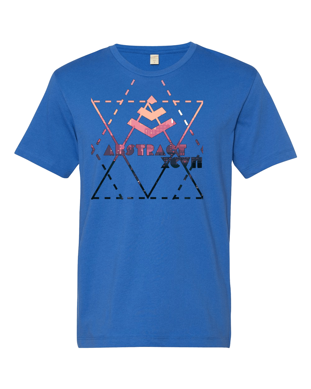 Image of Abstract " the city" blue t-shirt