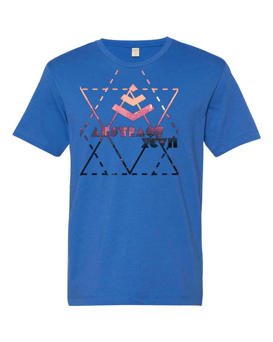 Image of Abstract " the city" blue t-shirt