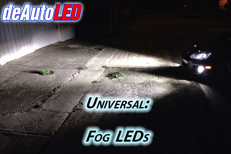 Image of LED 5500K Clean White Forward Lighting  Fog Bulb Kit - Error Free - Plug & Play