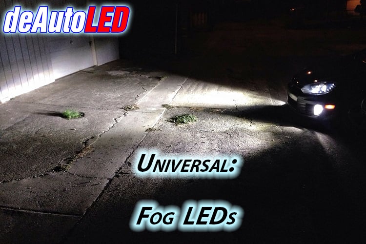 Image of LED 5500K Clean White Forward Lighting Fog Bulb Kit - Error Free - Plug & Play