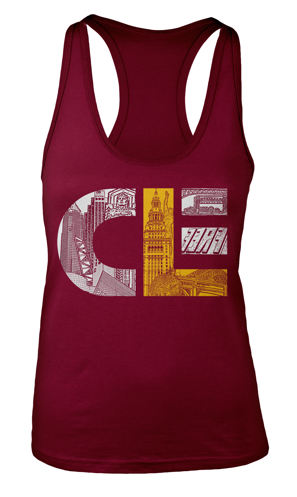 Image of CLE Maroon Girl's Tank