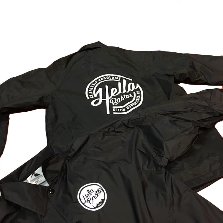 Cali Hoodlum Nylon Jacket (Black) | Hella Bastos