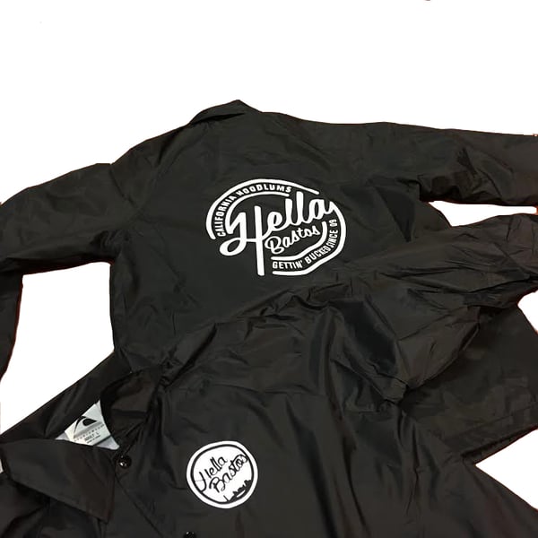 Image of Cali Hoodlum Nylon Jacket (Black)