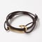 Image of Fishhook Wrap Leather Bracelet