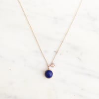 Image 1 of Art Deco Blue Lapis Necklace