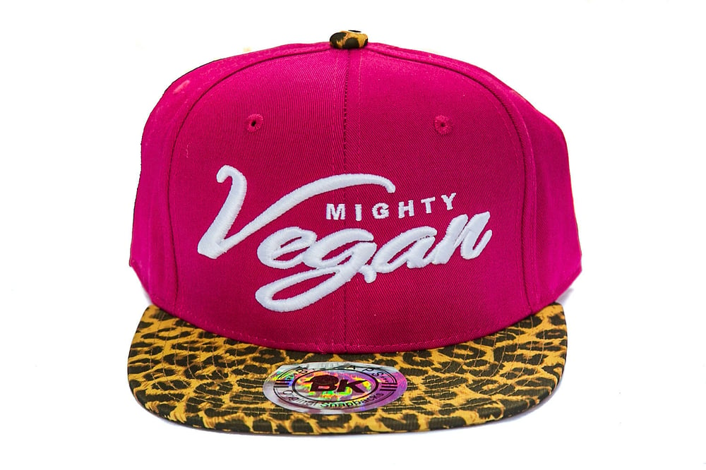 Image of MVA FIRE PINK/CHEETAH 3D SNAPBACK HAT