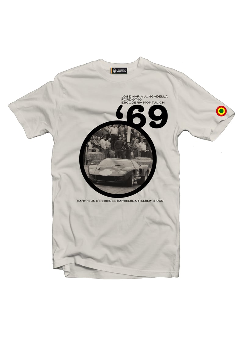 Image of ESCUDERIA MONTJUICH TSHIRT - 1969 FORD GT40 - JMªJUNCADELLA