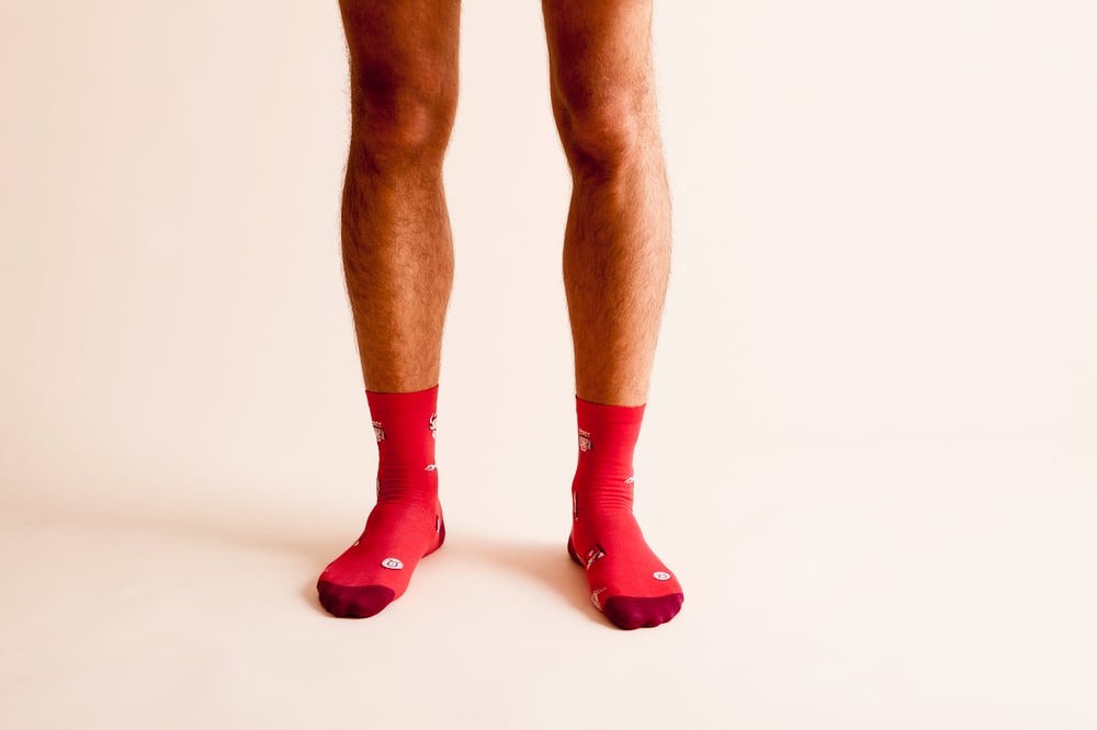 Image of Red Occult Socks