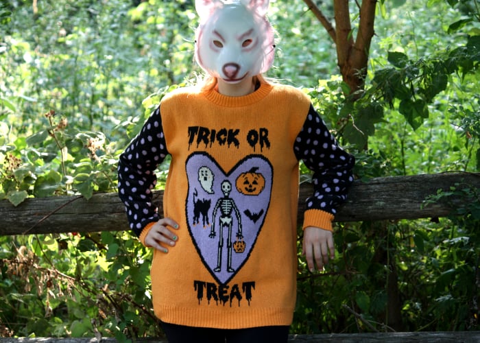 Totally Rad Halloween Sweater Ghoulish Threads