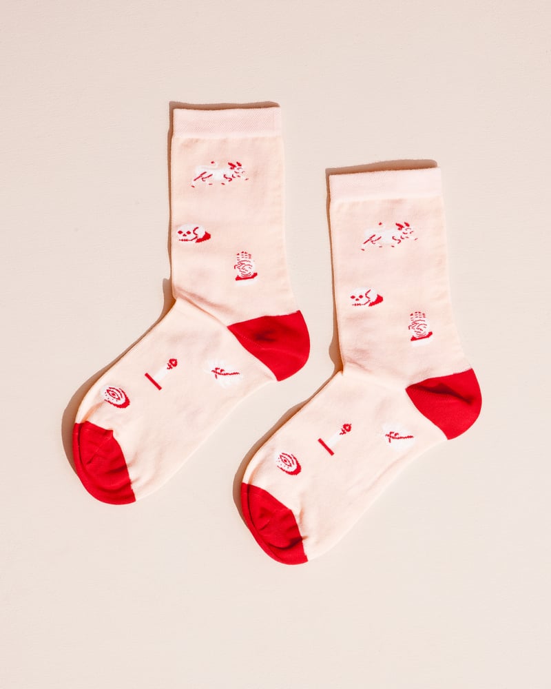 Image of Peach Occult Socks