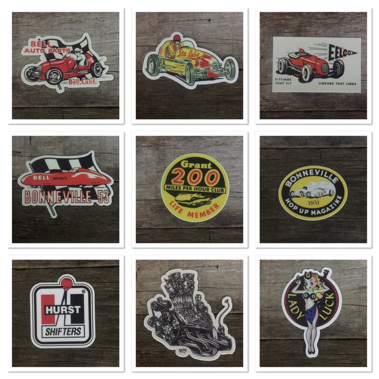 Image of HOT ROD decals/stickers 