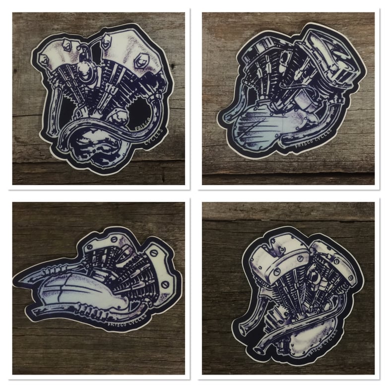 Image of Chopper engine Decals/Stickers