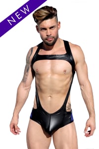 Image 1 of CLASSIC HARNESS SINGLET (BLUE)