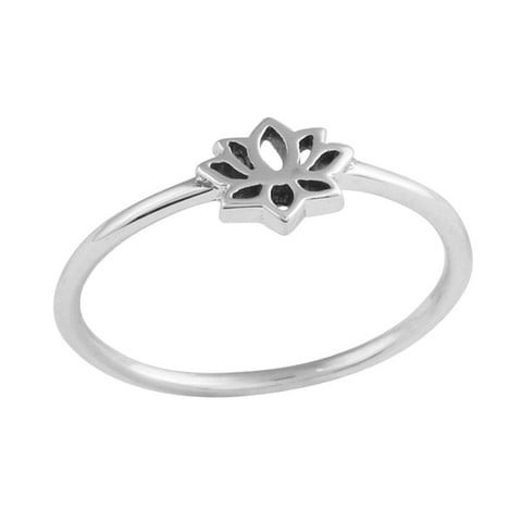 Image of Sterling Silver Tiny Lotus Ring