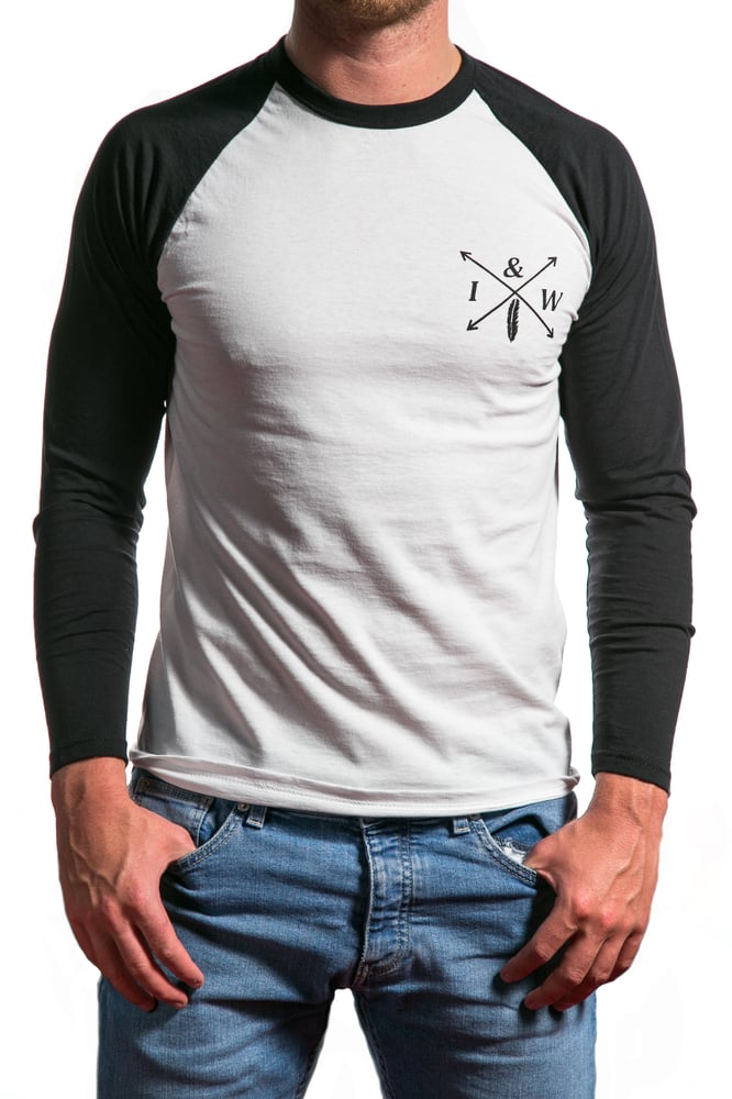 Image of Icarus & Wilde Signature Print Longsleeve Baseball Tee