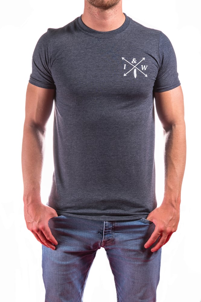 Image of Icarus & Wilde Navy Blue Marl Signature Tee