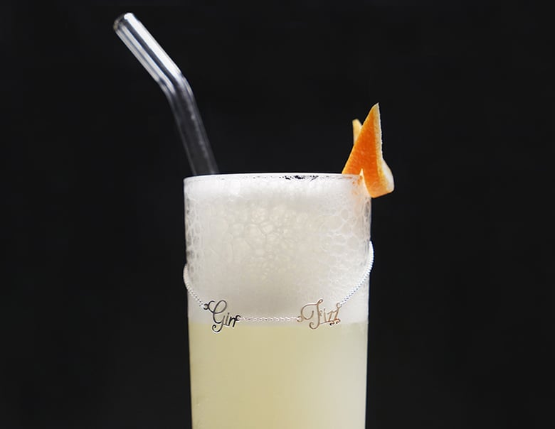 Image of Gin Fizz Cocktail Necklace