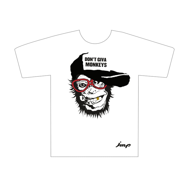 Image of 'DON'T GIVE A...' MENS T-SHIRT BY IMP - WHITE