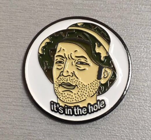 'Its In The Hole' Golf Ball Marker