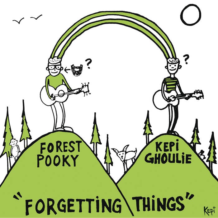 Image of Kepi Ghoulie / Forest Pooky "Forgetting Things" (Split Lp)