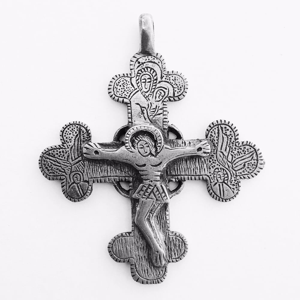 Image of handmade blessed cross
