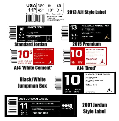 Printable Shoebox Labels
