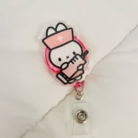 Image 2 of Nurse Miffy Bunny Badge Reel