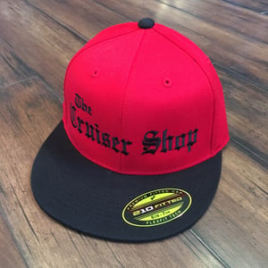 Image of Cruiser Shop - OG Black Logo Flat Bill Hats 