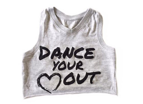 Image of DANCE YOUR HEART OUT CROP TANK