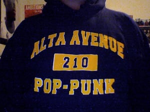 Image of 210 POP-PUNK BLACK PULLOVER HOODIE