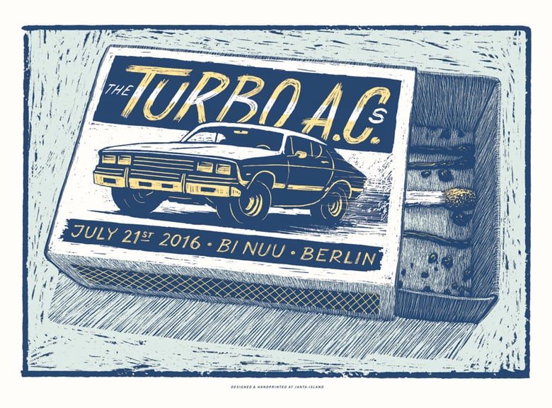 Image of »The Turbo AC's« Gig-Poster