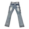 Blue Villi'age Stacked Jeans 