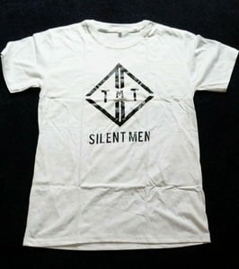 Image of White TMT Logo "Silent Men" T-shirt