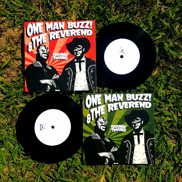 Image of One Man Buzz & the Reverend "Double Trouble" double 7" - OUT NOW!!!