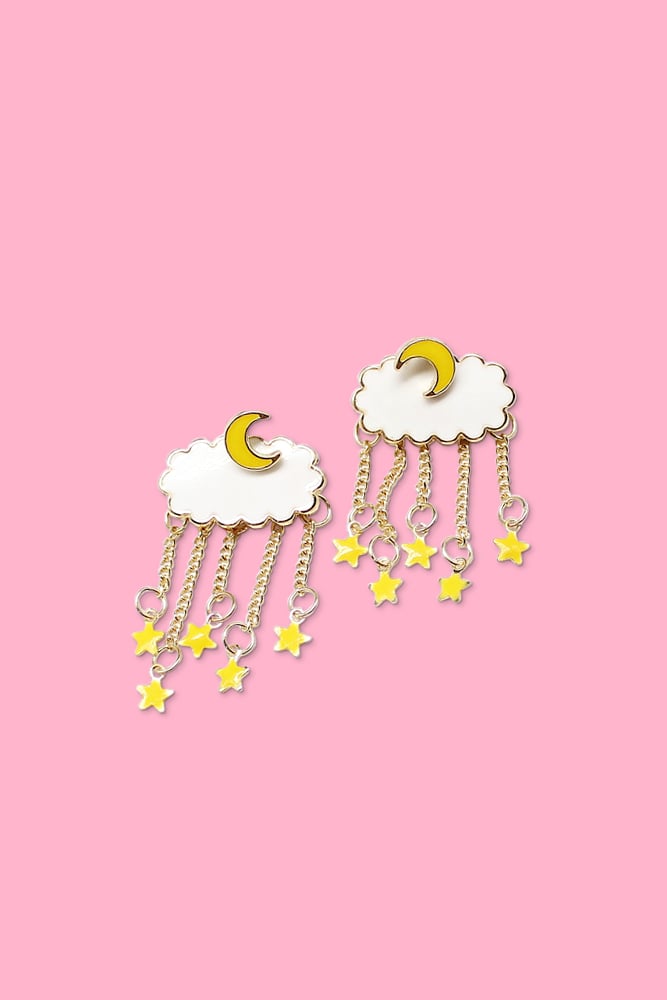 Image of MOON & STARS EARRINGS