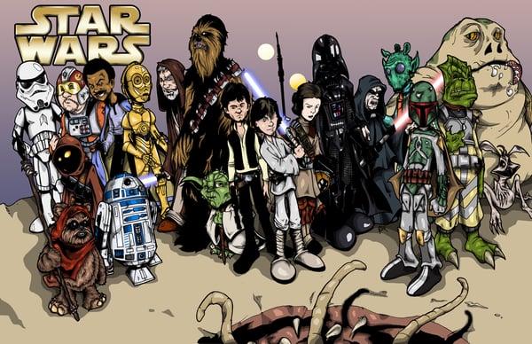 Image of Star Wars Original Trilogy (Signed & Numbered Print)